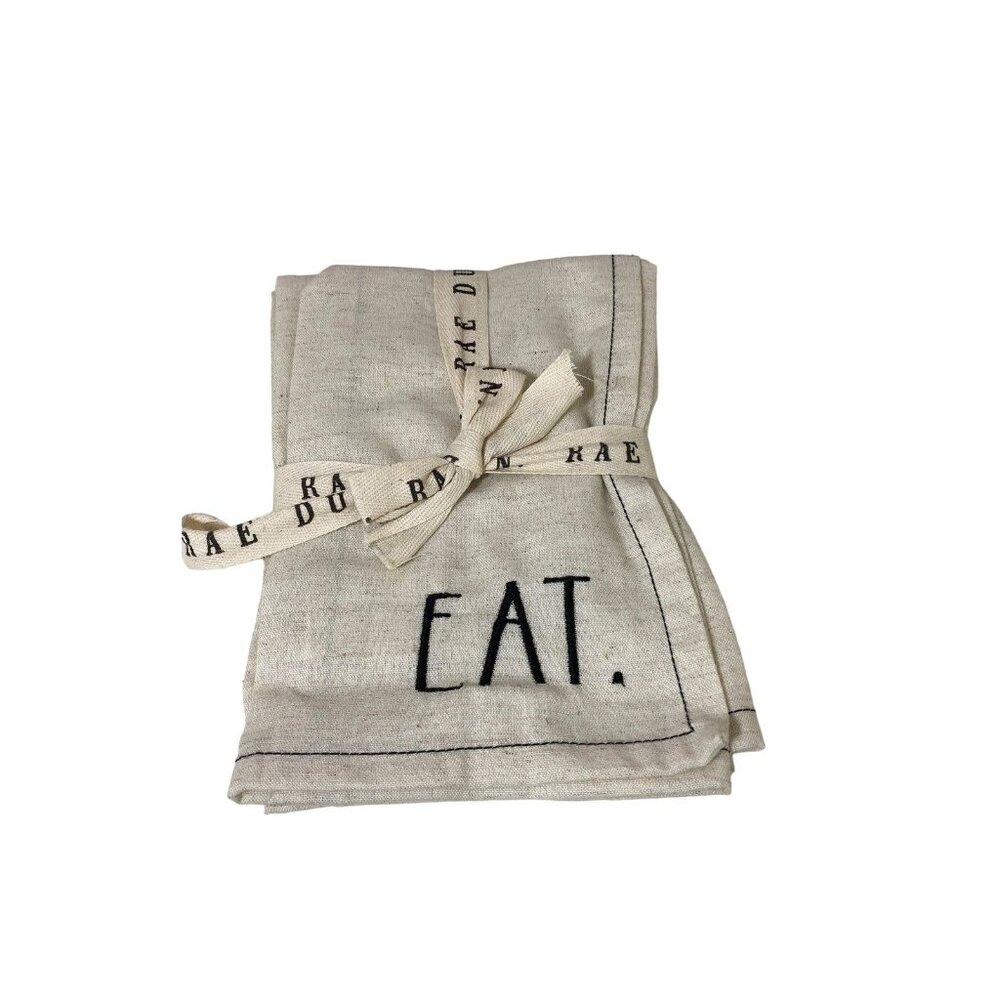 Rae Dunn Cloth Napkins Set of 4 NEW! VHTF